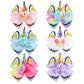 Girls Unicorn Hair Bows With Alligator Hair Clips Cheer Bows Hair Accessories For Kids Toddlers 6 Packs