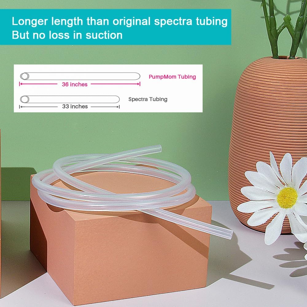 Pumpmom Backflow Protector And Tubing, Replacement Breast Pump Parts For Spectra S1 Spectra S2 Spectra 9 Plus (Not Original Spec