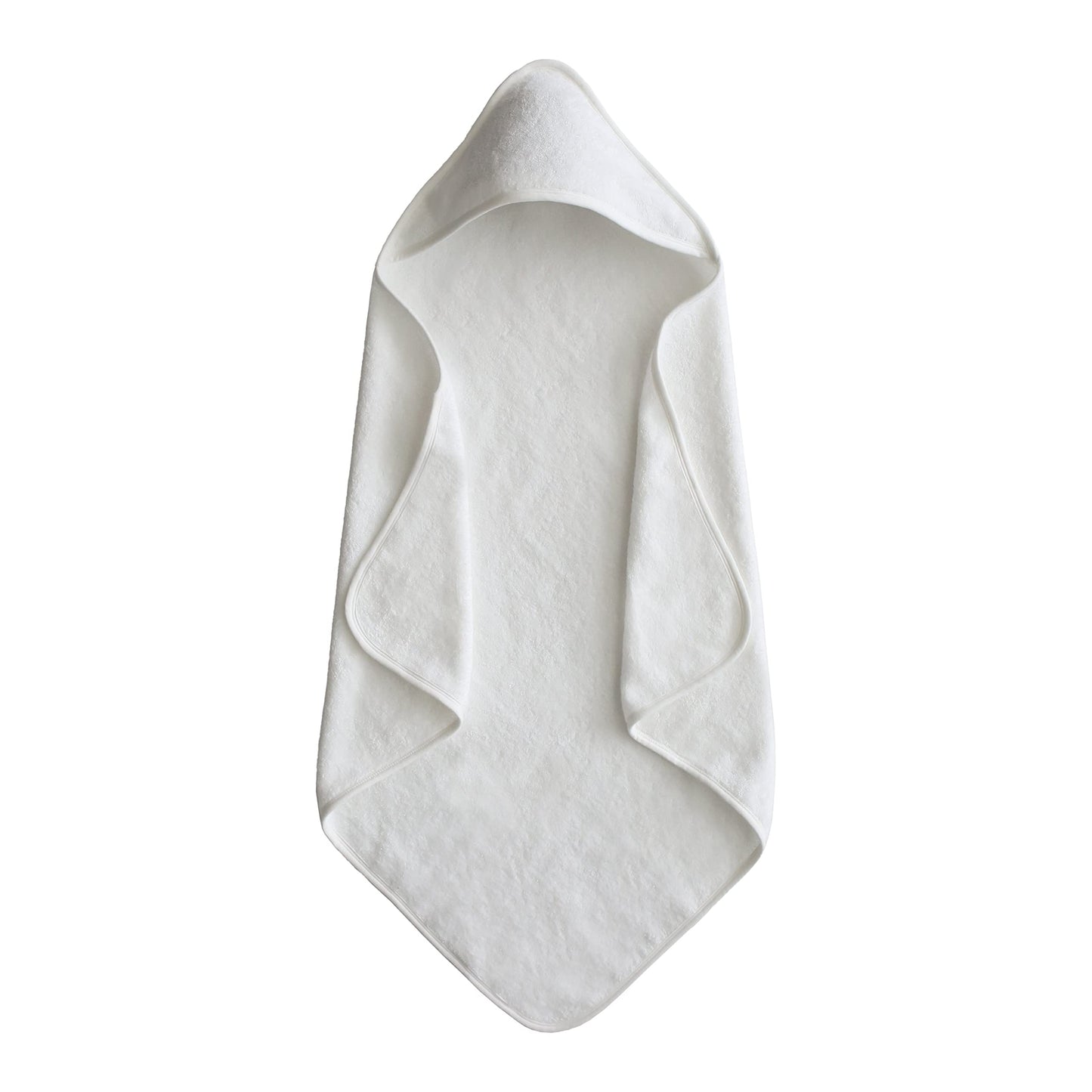 mushie Baby Hooded Towel | Organic Cotton (Pearl)