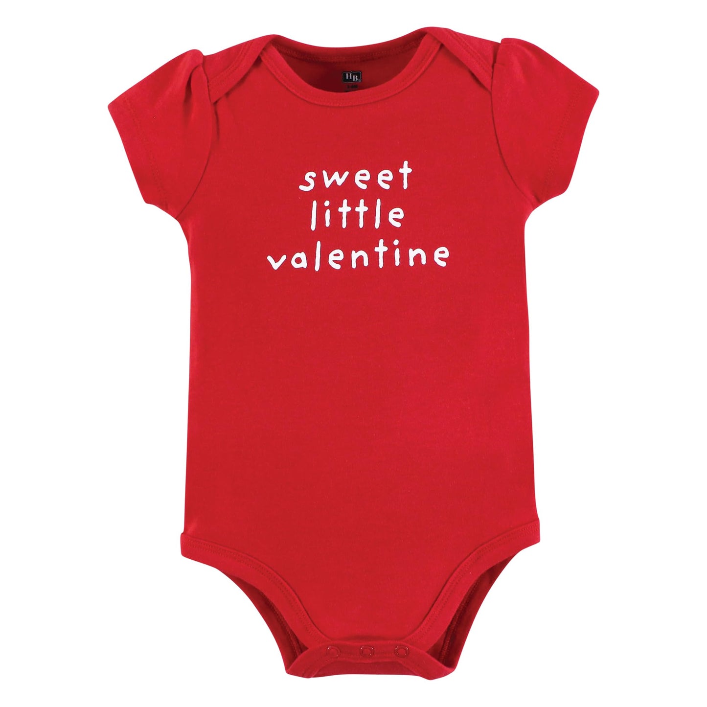 Hudson Baby Infant Girl Cotton Bodysuits, Valentine Hearts, 0-3 Months