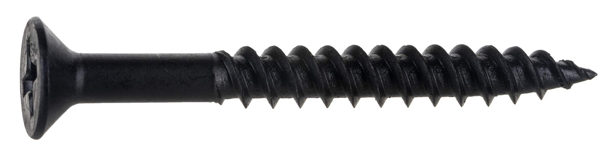 Hard-To-Find Fastener 014973291549 Twinfast Wood Screw, 8 X 1-12 , Black