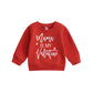 Infant Baby Girl Boy Valentine 'S Day Outfit Long Sleeve Crewneck Sweatshirt Pullover Tops Shirts Fall Winter Clothes (V-Red, 2-