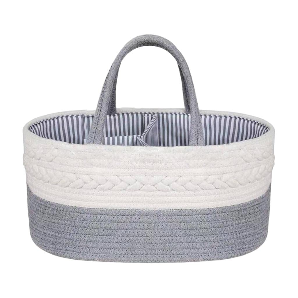 CALANDIS Baby Diaper Caddy Large Changing Pad Organizer Newborn Baby Wipes Basket | Nursery Dco