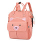 House Of Quirk Bear Print Baby Diaper Bag Maternity Backpack For Mom & Dad With Insulated Pockets (Teddy Pink)