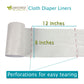 OsoCozy Flushable Diaper Liners - Make Cloth Diapering Convenient with Easy, Quick, Cloth Diaper Liners - Super Soft and Gentle