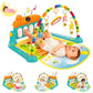 Kinha Collection Multifunction Baby Activity Gym Mat 012 Months With Rattles & Toys, Soft Play Mat For Early Learning