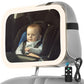 Baby Car Mirror With Light, 3000Mah Rechargeable, Shatterproof, Adjustable Rear-Facing Infant Mirror For Car Seats, Wide View, 3