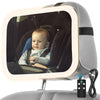 Baby Car Mirror With Light, 3000Mah Rechargeable, Shatterproof, Adjustable Rear-Facing Infant Mirror For Car Seats, Wide View, 3