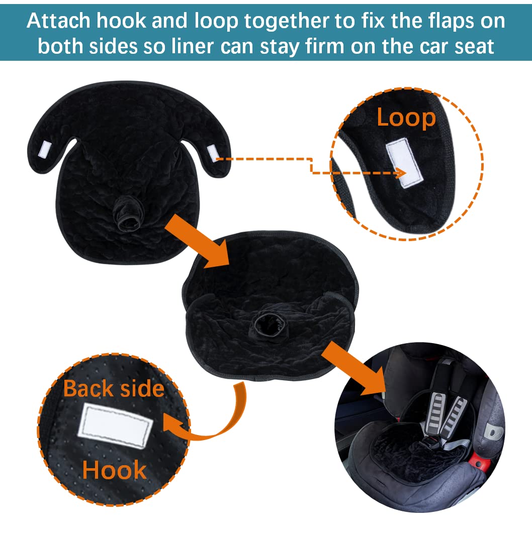 Piddle Pad Car Seat Protector For Baby And Toddler, Set Of 2, Leak Free With Non-Slip Fabric On Back, Waterproof Car Seat Liner