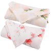 SGAVAHSG Large Muslin Cloths for Baby Girl 2Pack 120X120cm Muslin Swaddle Wrapping Blankets Big Muslin Squares and Receiving Bl