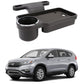 Oshotto (FT04) Foldable Car Auto Headrest Rear Back Seat Table Drink Food Cup Tray Holder Compatible with Honda CRV  Black