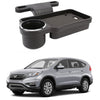 Oshotto (FT04) Foldable Car Auto Headrest Rear Back Seat Table Drink Food Cup Tray Holder Compatible with Honda CRV  Black