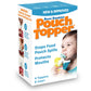 Buon Bambini Soft Sip Baby Food Pouch Toppers, 100% Silicone, Aqua/Blue, 4 Pack, Ideal For Homemade/Chunkier Baby Foods