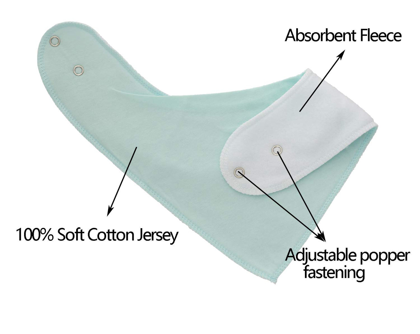 Maiwa Bandana Snap Drool Bibs For Baby Girls For Drooling Eating Teething For 8 Pack