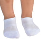 Jormatt 6 Pairs Toddler Little Girls Boys No Show Socks Thin Cotton Soft Anti Slip Low Cut Socks Breathable With Grips, White Xs