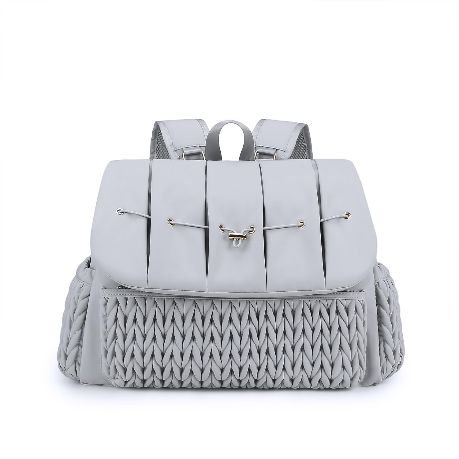 Lmbabter Diaper Bag Backpack Messenger Bag Travel Backpack Maternity Bags Stylish Baby Bag With Changing Pad For Mom (Grey B)