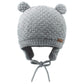 Duoyeree Baby Winter Hat Earflap Cotton Lining Knit Beanie Cap For Toddler Girl Boy (6-12 Month, Grey)