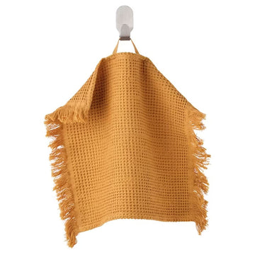 VALLASAN Washcloth for Wiping Face, Changing Diapers, runny Nose (Dark Yellow) 30x30 cm (12x12 )