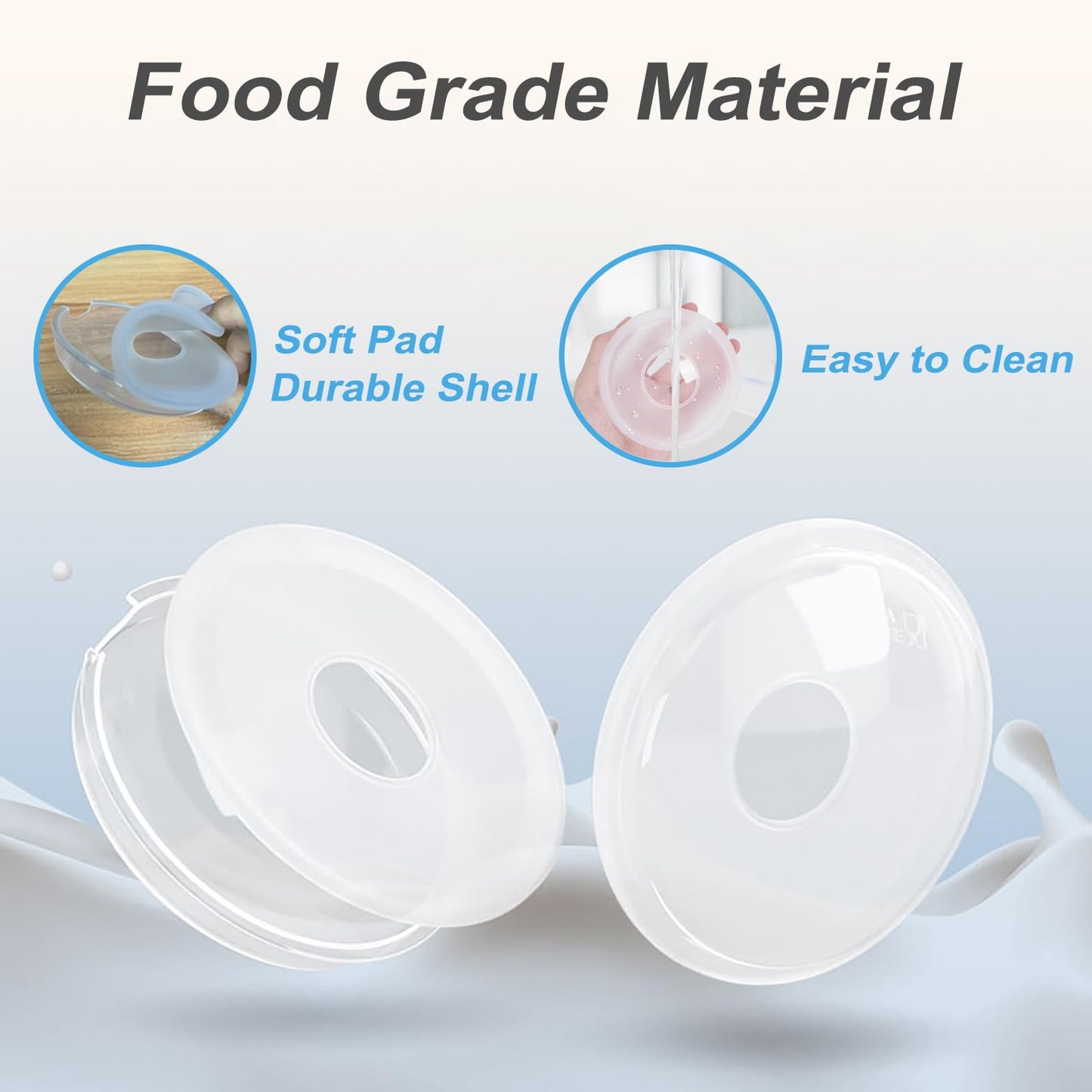 Csakri Milk Collector With Dust-Proof Storage Box, Leak-Proof Milk Catcher For Breastfeeding, Breast Shells For Sore Nipples, Co