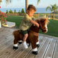 PonyCycle Ride on Horse Toy Plush Walking Animal Classic Model U Brown Horse Size 3 for Age 3-5 Ux324