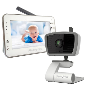 Baby Monitor With Camera And Audio, Long Range No Wifi, Baby Room Temperature Monitoring, Auto Night Vision, 5 Built-In Lullabie