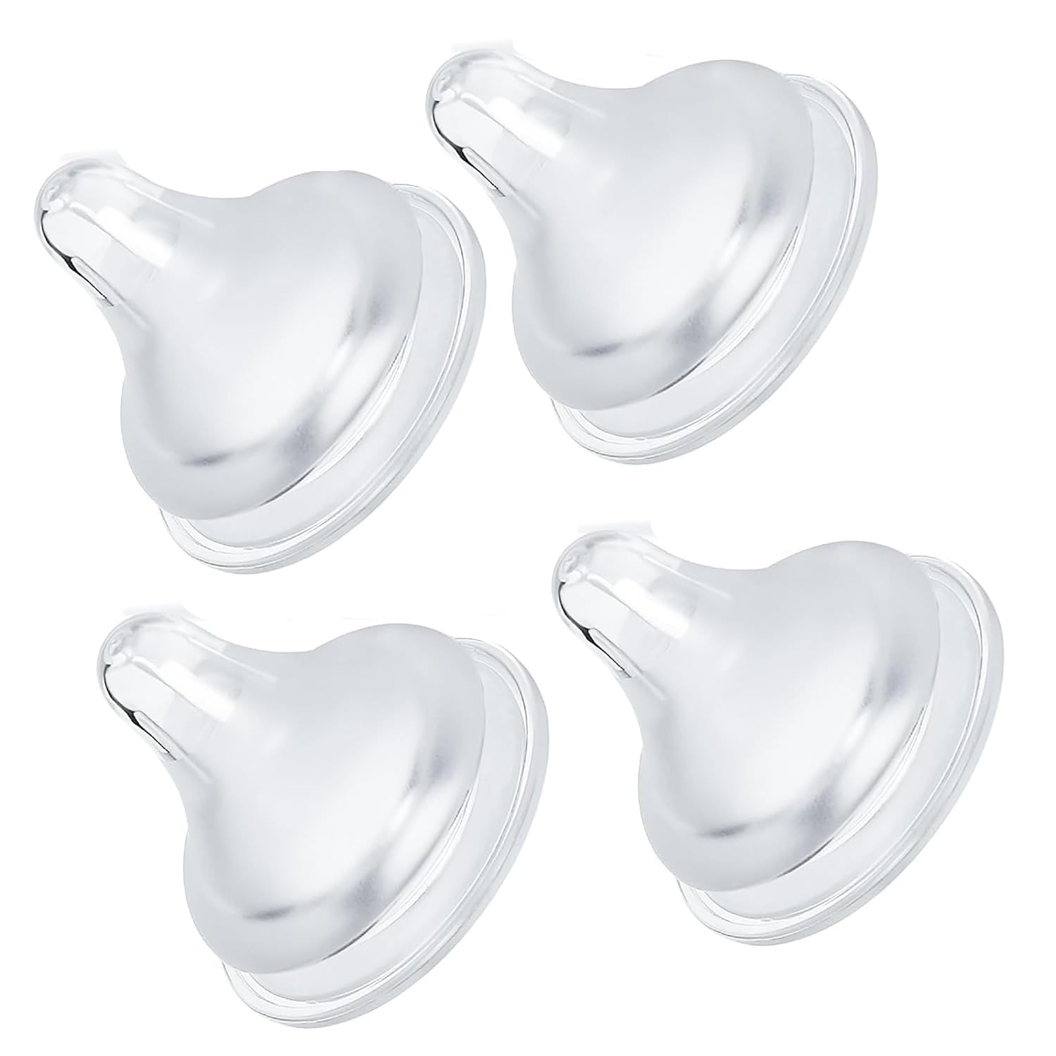 4 Packs Silicone Bottle Nipples Compatible With Lansinoh Bottles - Bpa-Free, Anti-Colic & Leak-Proof Baby Bottle Replacement - S