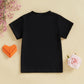 Kids Toddler Baby Boys Girls Valentine'S Day T-Shirt Mama'S Valentine Love Heart Short Sleeve Top (Black, 5-6 Years)