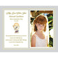 Poetry Gifts First Communion Personalized For Daughter Or Son From Parents, Grandparents, Godparents, 8X10 Custom Print