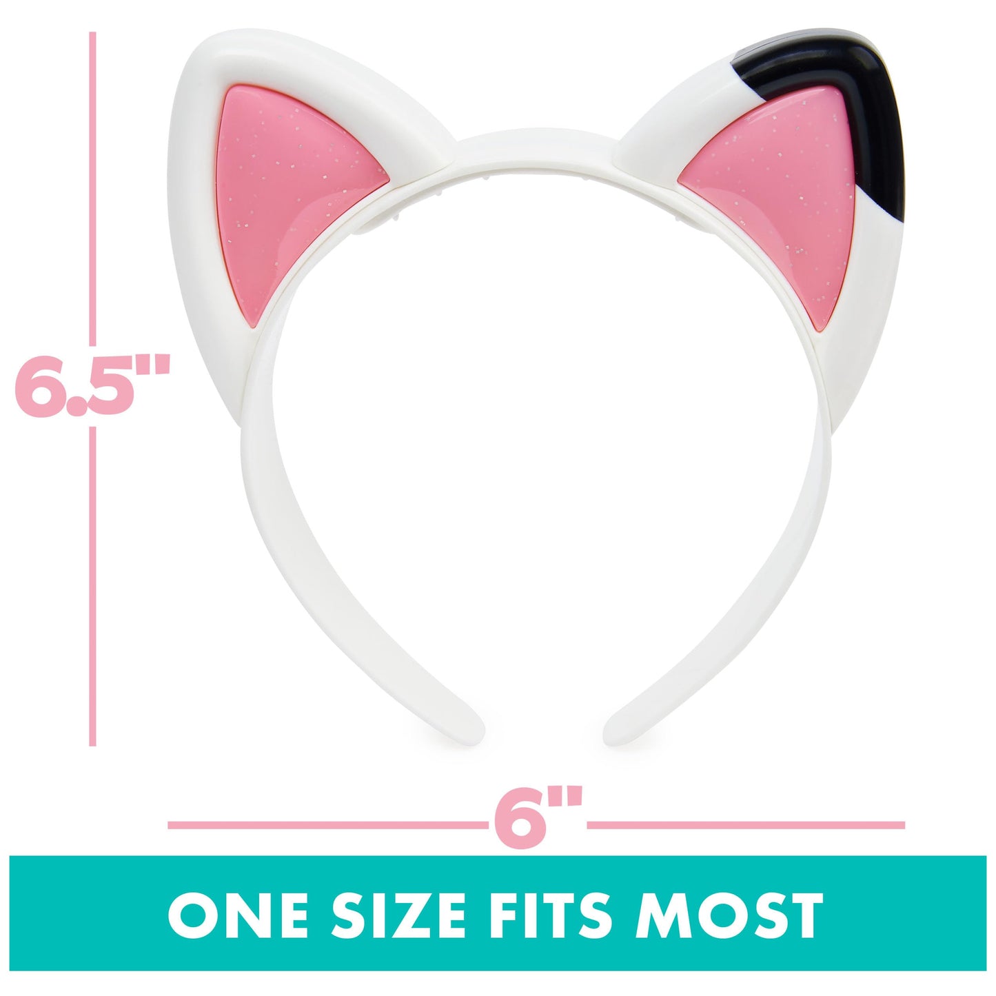 Gabbys Dollhouse, Magical Musical Cat Ears, Kids Costume with Lights, Music, Sounds & Phrases, Pretend Play Toys for Girls Ages