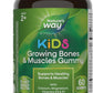 Nature'S Way Kids Growing Bones & Muscles Gummies, Supports Healthy Bones & Muscles*, Calcium, Magnesium, Vitamins D3 & K1, Ages