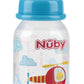Nuby Printed Non-Drip Bottle, 4 Ounce, 1 Pack Of 1 Bottle, Colors May Vary