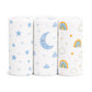 VIORAA BABY Cotton PreWashed Muslin Swaddle & Bath Towel | 100x100 cm | Pack of 3 | Soft Baby Swaddle Wrap | Newborn Blanket | 
