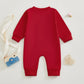 Bemeyourbbs Newborn Baby Boy Fall Winter Clothes Button Long Sleeve Romper Jumpsuit Cute Infant One Piece Outfit (Heart My Tiny
