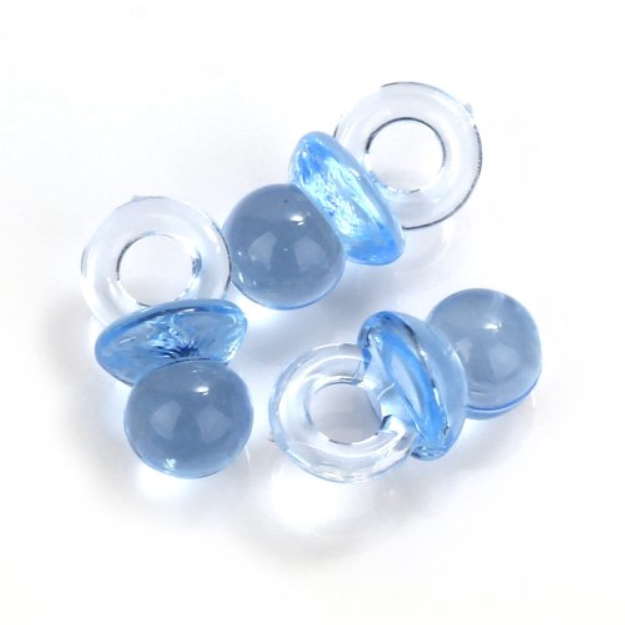 Small Blue Acrylic Baby Pacifier Baby Shower Favors - 144 Pieces ...