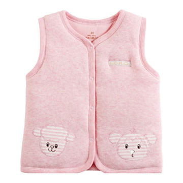 Monvecle Baby Warm Vests Unisex Infant To Toddler Padded Waistcoat (18-24 Months, Pink)