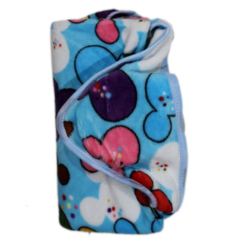 Born Baby Swaddle Baby Wrapper Blanket with Cap Hooded for 36 Months Boy or Girl (Blue)
