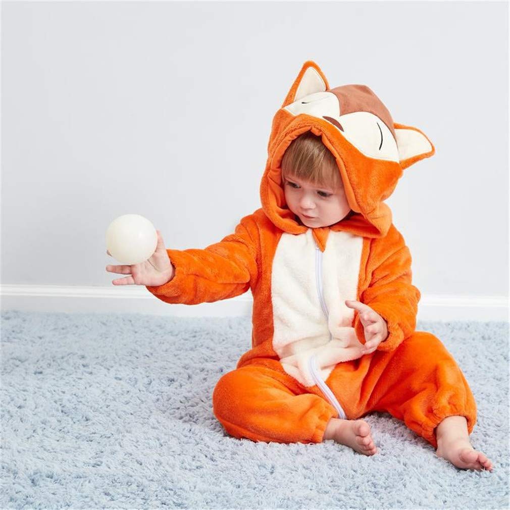 Qzerplay Unisex Kids Baby Fox Halloween Costumes Cartoon Outfit Hooded Homewear 80