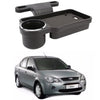 Oshotto (FT04) Foldable Car Auto Headrest Rear Back Seat Table Drink Food Cup Tray Holder Compatible with Ford Ikon  Black