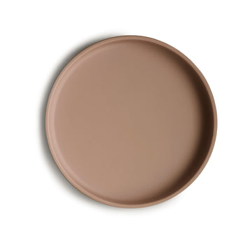 Mushie Classic Silicone Suction Plate  Bpa-Free Non-Slip Design (Natural)