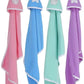 BRANDONN Fleece Supersoft Hooded Blanket Cum Wrapper for Babies (Pink, Blue, Green and Purple)  Pack of 4