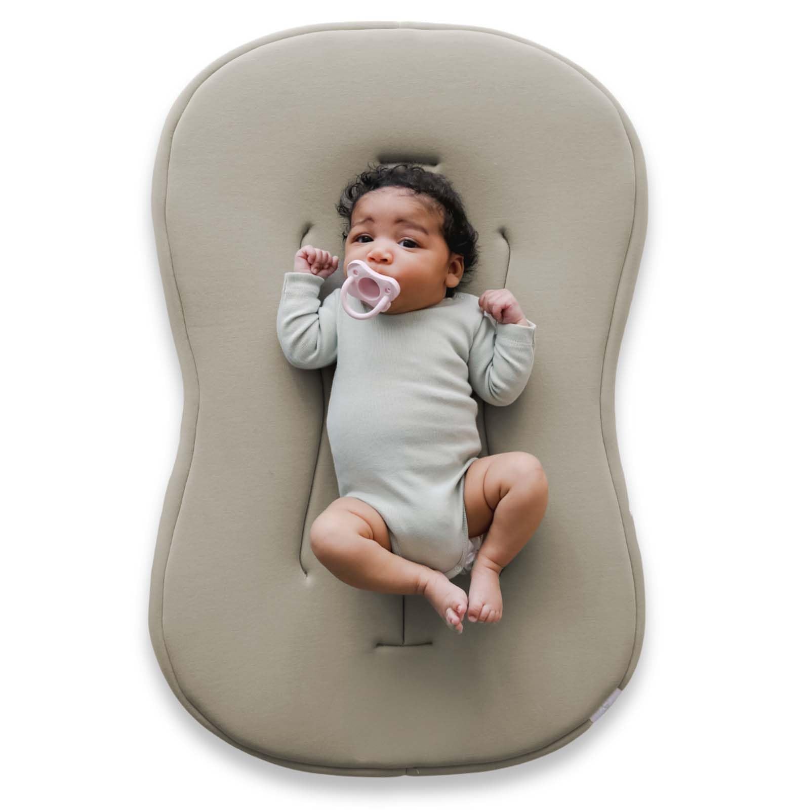 snuggle me Baby Lounger Curve (Natural) + Lounger Cover (Natural) - Bundle