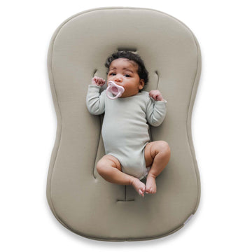 snuggle me Baby Lounger Curve (Natural) + Lounger Cover (Natural) - Bundle