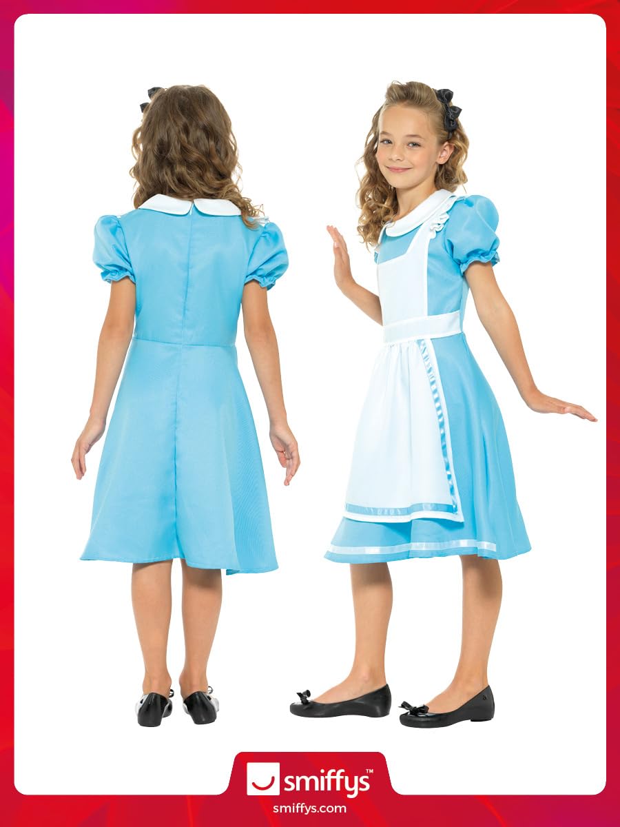 Smiffy'S Girls Dreamland Alice Costume, Blue, Medium