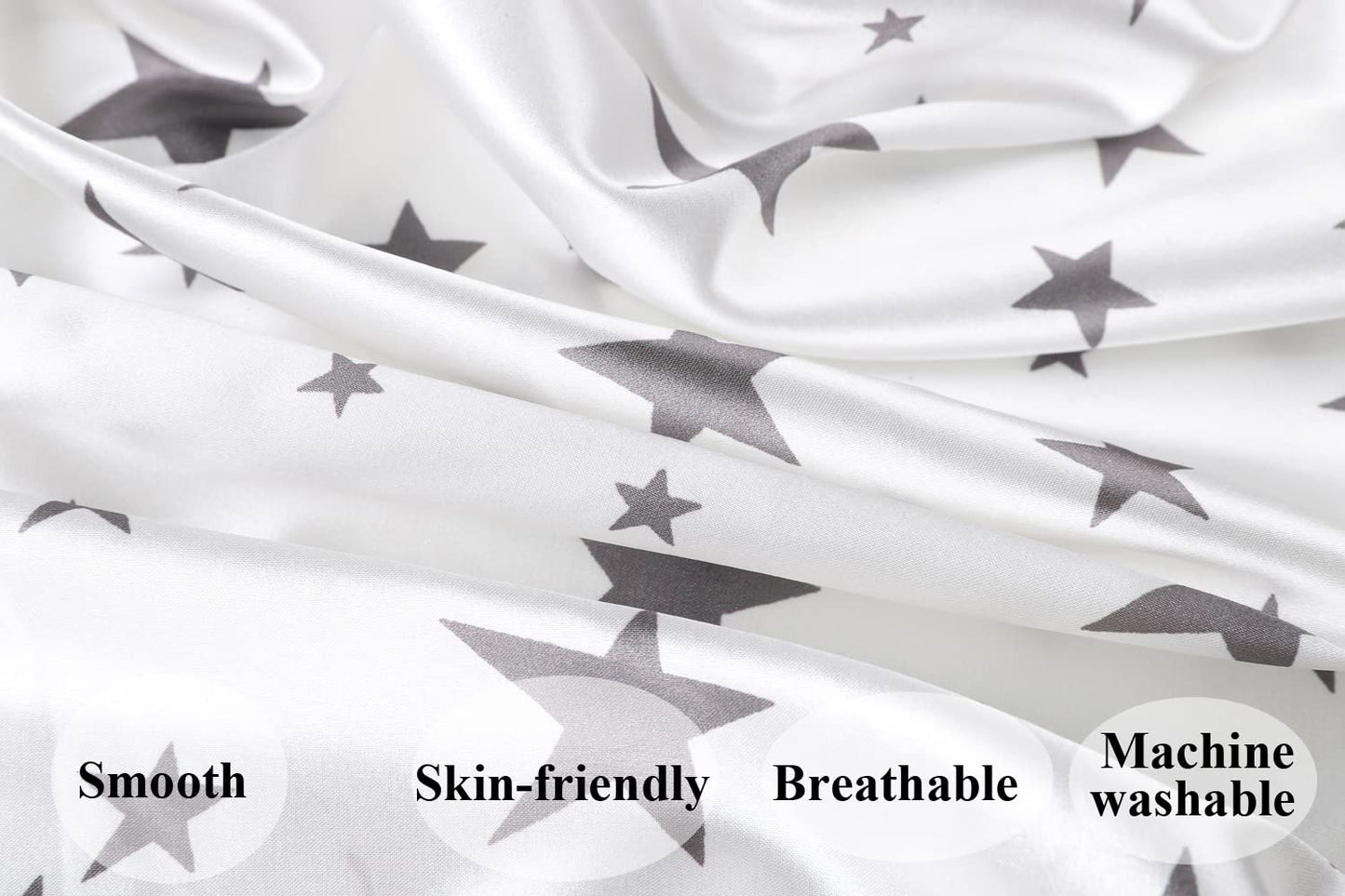 Satin Nursing Pillow Cover Set 2 Pack Ultra Soft Silk Compatible With Boppy Pillow For Breastfeeding Pillow Protect For Baby Hai