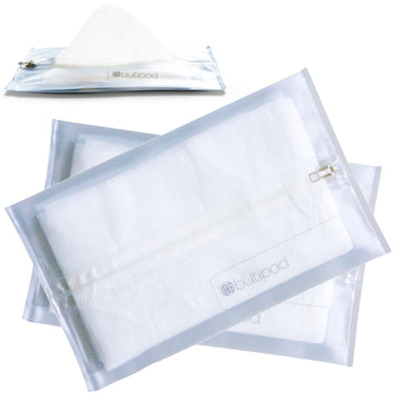Butipods Reusable Travel Wipes Case - Portable Moisture-Retaining Pouch, Slim Holder And Convenient Container For Diaper Bag, Di