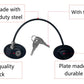 3 Pack Refrigerator Door Locks with 6 keys, File Drawer Lock, Freezer Door Lock and Child Safety Cabinet Lock by REZIPO Black