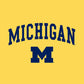 Ugp Campus Apparel Ts03 - Michigan Wolverines Arch Logo Toddler T Shirt - 5/6T - Yellow