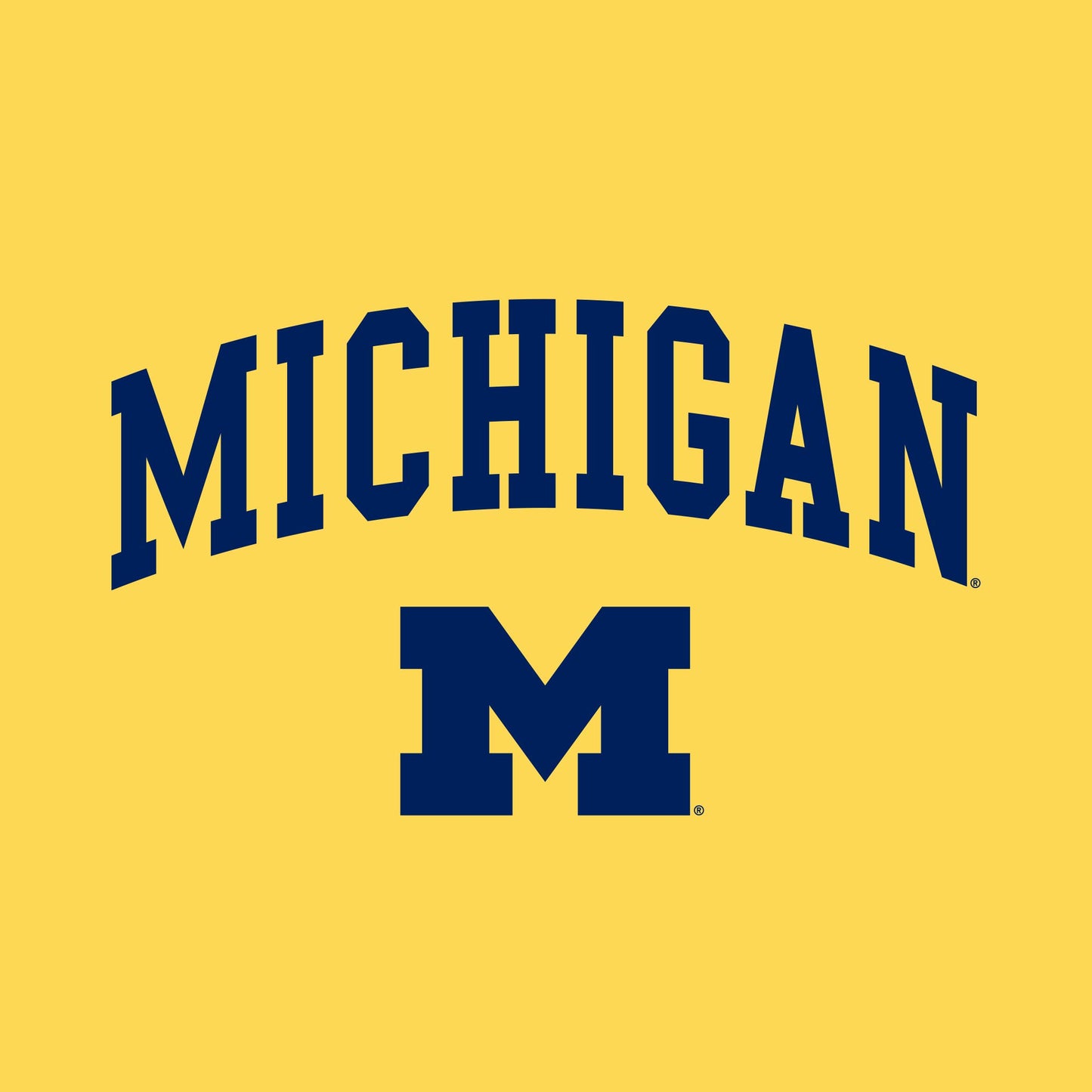 Ugp Campus Apparel Ts03 - Michigan Wolverines Arch Logo Toddler T Shirt - 5/6T - Yellow