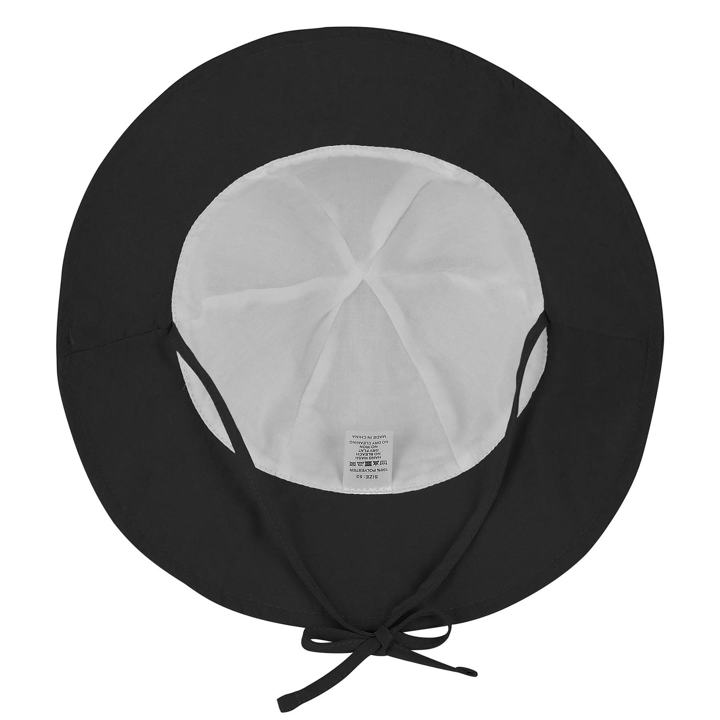 Zando Baby Sun Hat Bucket Hat Wide Brim Beach Caps Toddler Hats For Boys With Bear Ears Infant Summer Hat For Girls Black 0-6Mon