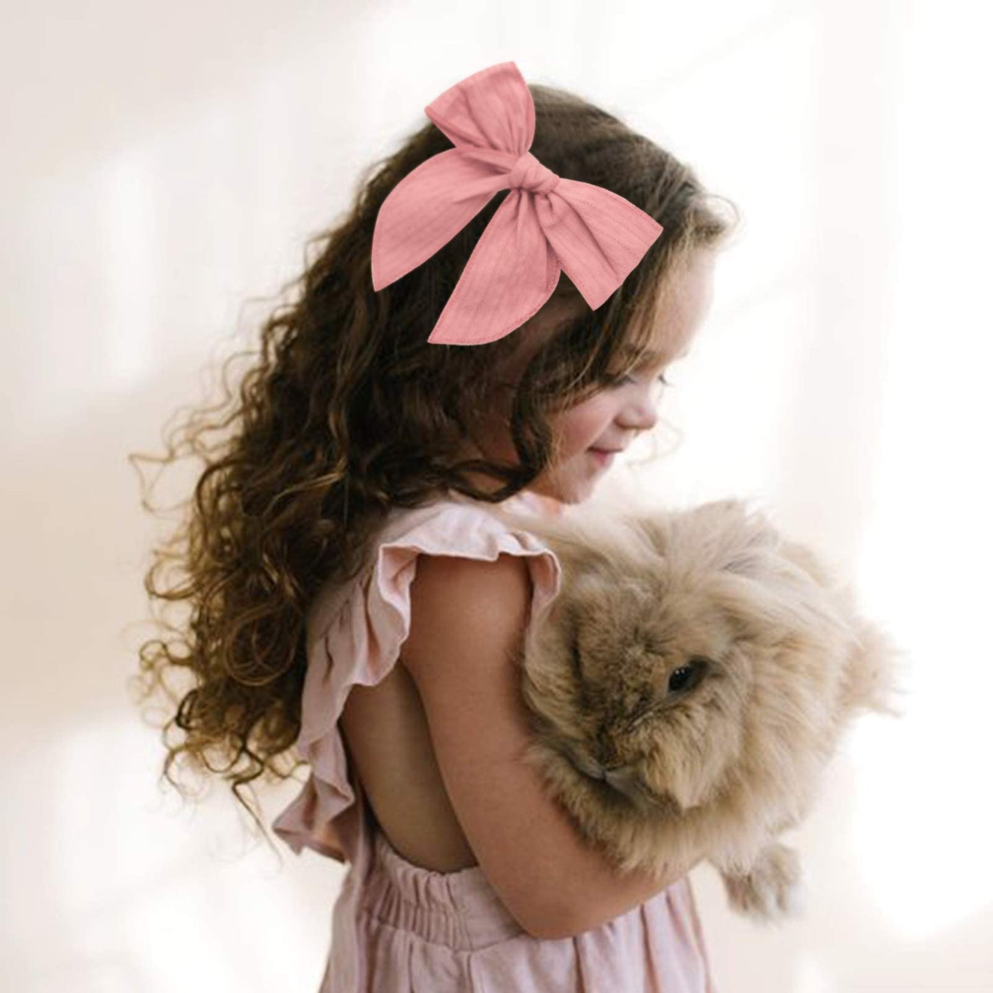 7 Pcs Tulle Hair Bows For Girls, Large Daisy Hair Barrettes, Handmade Cute Wedding Hair Accessories For Baby Girls Infants Toddl